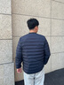 波司登（BOSIDENG）25年新款輕薄羽絨服男短款90絨V領(lǐng)內(nèi)膽保暖內(nèi)搭短外套B250130003 中山青5870-25-航海系 2XL 190/108A 體重約170-180斤 曬單實(shí)拍圖