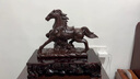莫尼森  MOREISAN 黑檀實(shí)木木雕馬到成功擺件生肖馬客廳辦公室桌面喬遷開業(yè)禮物品 黑檀整木雕刻長20cm 一馬當(dāng)先 曬單實(shí)拍圖