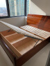 优卡吉胡桃木实木床新中式经济型1.5/1.8米双人储物床668# 1.8米箱框床 实拍图