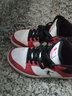喬丹中高幫板鞋輕便休閑鞋新年本命年紅色板鞋運動(dòng)鞋男鞋 曬單實(shí)拍圖