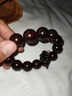 山中玉贊比亞小葉紫檀手串20血檀順紋金星手鏈木文玩佛珠禮物新年禮物 18mm*13顆/金星老料+配飾 曬單實(shí)拍圖