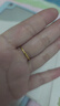 六福珠寶七夕情人節(jié)禮物 足金閃砂扭紋黃金戒指實心活口戒 計價 約1.94克 曬單實拍圖