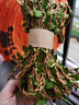潘蘭德 彩色麻繩葉子繩子綠葉藤條手工diy蠟繩裝飾樹葉纏花瓶編織材料 咖啡色蠟繩樹葉【長10米】 曬單實(shí)拍圖