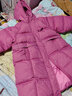 G.DUCKKIDS童裝女童羽絨服冬季2023新款兒童外套白鴨絨中長款連帽衣服小女孩 星星玫紅色【高品質(zhì)棉服】 130 尺碼7~8歲【120-130cm】 曬單實拍圖