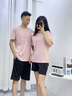 從心睡衣情侶裝一男一女純棉情侶睡衣夏季短袖短褲薄款家居服兩件套裝 25029-26022 L 男+M女 曬單實(shí)拍圖