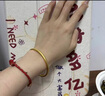 展緣古法傳承素圈黃金手鐲實(shí)心足金999包銀時(shí)尚年輕送媽媽女神節禮物 古法素圈手鐲 54-62  備注圈口 約20克/包金1.2克 曬單實(shí)拍圖