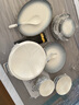 尚行知是碗具套裝碗盤餐具碗套裝家用餐具整套高檔簡約中式輕奢碗筷喬遷 八人食【紅色禮盒】 42件套 曬單實拍圖