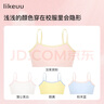 like uu啟蒙一階段女童內(nèi)衣初發(fā)育期抹胸少女文胸兒童內(nèi)衣吊帶小背心 短款1件裝-粉末藍(lán) 150 【可拆杯墊】適合60-90斤 曬單實拍圖