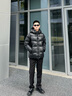 高梵黑金鵝絨服先鋒4.0五格面包服短款男士羽絨服 黑色 L 曬單實(shí)拍圖