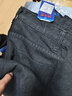 帛米圖（BOMITU）褲子男春秋季牛仔褲男直筒寬松潮牌闊腿褲美式高街復古休閑長(cháng)褲 特.黑色.腰帶 L建議105-120斤 曬單實(shí)拍圖