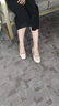 富貴鳥真皮女鞋四季皮鞋女粗跟高跟鞋百搭單鞋通勤職業(yè)工作鞋中年媽媽鞋 黑色 38 曬單實(shí)拍圖