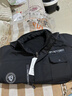 奧義馳冬季加絨加厚工作服套裝男防寒保暖迷彩服耐磨防刮戶外防水勞保服 012黑色防水加絨套裝 XL /175（130-150斤） 曬單實拍圖
