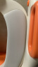 世纪宝贝（babyhood）儿童马桶辅助器 宝宝小马桶坐便圈扶手架座便器 PU软垫 139清新橙 实拍图