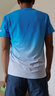 墨立方漸變短袖薄冰感男子潮流修身運動(dòng)休閑男士休閑健身速干T恤 藍白 170/92A/M 曬單實(shí)拍圖