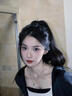 妙普樂(lè )馬尾假發(fā)女抓夾假發(fā)辮仿真發(fā)假馬尾辮子高低長(cháng)發(fā)發(fā)夾大波浪卷發(fā)U 波浪卷馬尾黑棕色中長(cháng)發(fā)40cm 曬單實(shí)拍圖