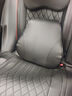 齊選航空級汽車(chē)頭枕腰靠全皮款四季通用記憶棉頸枕靠枕車(chē)載座椅護頸枕 航空頭枕+腰靠-全皮款【夢(mèng)幻黑】 曬單實(shí)拍圖