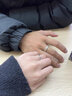 禾昔（HEXI）冰川足銀S999情侶戒指刻字送男女友異地戀生日情人節(jié)紀(jì)念對戒禮物 冰川情侶戒指一對 曬單實拍圖