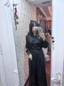 UNIFREE美式辣妹復古做舊蕾絲拼接不規(guī)則雙層百褶半身裙 棕色（含襯裙） XL 曬單實拍圖