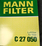 曼牌（MANNFILTER）空氣濾清器空氣濾芯空濾C27050現(xiàn)代ix35 2.02.4L索納塔2.02.4L/K5 曬單實(shí)拍圖