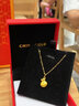 中國黃金（CHINA GOLD）黃金吊墜女款足金金錢福袋時(shí)尚項(xiàng)鏈情人節(jié)實(shí)用生日禮物送老婆愛人 足金金錢袋吊墜【贈(zèng)S925銀鏈】 約0.4g 曬單實(shí)拍圖