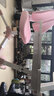 美好童年（MEIHAOTONGNIAN） 兒童學(xué)習桌寫(xiě)字桌學(xué)生桌椅一體可升降家用小戶(hù)型書(shū)桌套裝 雙背護脊/兩用輪+護眼燈+書(shū)架-灰 曬單實(shí)拍圖