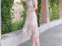 曼蓄高端品牌連衣裙碎花田園風(fēng)裙子夏天女裝2025夏季新款氣質(zhì)女士神范 花色 M 建議95-105斤 曬單實(shí)拍圖