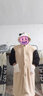 束時(shí)·創(chuàng  )漫卡通連體睡衣男女動(dòng)漫物秋冬季加厚加絨法蘭絨學(xué)生大碼家居服套裝 三色茶米貓睡袍套裝（加厚珊瑚絨含褲子）+棉鞋 6XL (180-188cm,重99-125kg) 曬單實(shí)拍圖
