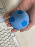 趣然嬰幼兒玩具0-6個(gè)月彈力皮球一歲1小寶寶2可啃咬0-3籃球足球小玩具 藍色足球 曬單實(shí)拍圖