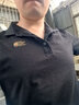 菲勒梵希高端男士修身翻領(lǐng)短袖夏季POLO衫男半袖潮牌刺繡休閑保羅體恤衫男 黑色 2XL 【建議155-170斤】 曬單實拍圖
