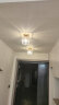 卡诺爱迦 水晶过道灯走廊灯现代简约创意玄关阳台吸顶灯 【金色】方形 边长14cm 实拍图