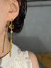 SGE生肖龍紅瑪瑙耳環(huán)女銀耳釘女龍本命年耳飾女情人節(jié)禮物送女友 祥龍送福紅瑪瑙耳釘 曬單實(shí)拍圖