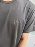 JASONWOOD官方正品高端品牌短袖t恤男士夏季新款純色刺繡半袖中年上衣男裝 高檔霧霾藍【現貨速達】 2XL 建議【140-155斤】 曬單實(shí)拍圖