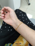 中國黃金（CHINA GOLD）黃金手鏈足金鳳尾手鏈男女手串送媽媽老婆女友節日生日情人節禮物 足金手鏈+禮盒+賀卡+刻字 曬單實(shí)拍圖