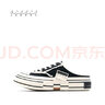 XVESSEL【趙麗穎同款】經(jīng)典款半拖帆布鞋增高厚底女潮流夏季百搭 夜光半拖S19X003 36 曬單實拍圖
