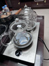 新功（SEKO） 燒水壺煮茶壺一體機雙底部全自動(dòng)加水電熱水壺智能玻璃電水壺煮茶器可嵌入式茶盤(pán)W10 1L W10【雙底部加水】 37×20cm 曬單實(shí)拍圖