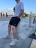 李寧（LI-NING）短褲男夏季新款梭織運(yùn)動(dòng)褲速干冰絲薄款休閑健身黑色五分褲子 黑色（速干/拉鏈口袋） L 曬單實(shí)拍圖
