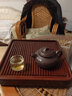 言致（yanzhi） 花梨木茶盤(pán)整塊實(shí)木簡(jiǎn)約功夫茶具排水小號茶臺電木款茶托家用 花梨木大盛水36*36 曬單實(shí)拍圖
