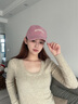SOMUBAY 粉色棒球帽女2025新款春夏季韓版時(shí)尚字母學(xué)生可愛(ài)顯臉小鴨舌帽 粉色CLO款 M （54-58cm） 曬單實(shí)拍圖