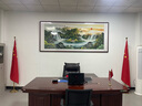 悠弦國(guó)畫(huà)山水畫(huà)辦公室掛畫(huà)沙發(fā)背景墻客廳裝飾畫(huà)水墨字畫(huà)靠山圖風(fēng)景畫(huà) 流水生財(cái) 畫(huà)框275*120厘米 曬單實(shí)拍圖