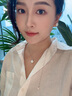 HEFANG何方珠寶紐扣珍珠長項鏈頸鏈女士輕奢高級感七夕情人節(jié)禮物送女友 銀色 曬單實拍圖