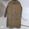 衣典零一（LEDIALYI）薄款棉服女中長款2024冬季女裝新款時尚休閑中年棉襖棉衣夾棉外套 卡其色 M （推薦108斤內） 曬單實拍圖