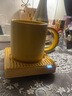 北鼎（Buydeem） 加熱杯墊辦公室家用恒溫杯墊防水茶杯墊保溫杯墊靜音熱牛奶神器 【小鵝黃|套裝】馬克杯+保溫杯墊 0.35L 曬單實(shí)拍圖