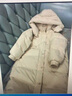 皮爾卡丹（pierre cardin）白鵝絨羽絨服女中長(cháng)款2026新款韓版可脫卸帽加厚保暖過(guò)膝冬裝外套 米白色 M 116-135斤左右 曬單實(shí)拍圖