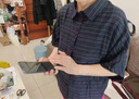 皮爾卡丹夏裝洋氣短袖女士襯衫夏季2025新款寬松顯瘦條紋上衣夏款襯衣 藍(lán)色 3XL [140-155斤] 曬單實拍圖