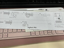 羅技（Logitech）時(shí)尚系列K580無(wú)線(xiàn)藍牙鍵盤(pán)跨屏切換輕音辦公鍵盤(pán)帶手機支架電腦平板外接鍵盤(pán)辦公用品WF13A K580 粉色 曬單實(shí)拍圖