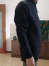 袋鼠厚款羊毛衫男士立領(lǐng)拉鏈毛衣厚款純色針織毛線衫冬季加厚毛衣大碼 黑色 XL/175 曬單實拍圖