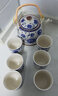 恩壽溯景德鎮(zhèn)陶瓷帶過濾家用茶具套裝瓷器茶壺茶杯提梁壺茶 復古青花 7頭一套 曬單實拍圖
