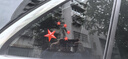 中國五星紅旗金屬車(chē)貼車(chē)窗玻璃裝飾愛(ài)國汽車(chē)標3D立體個(gè)性貼紙 分體五角星 金色 曬單實(shí)拍圖