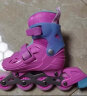 美洲狮（COUGAR） 溜冰鞋儿童套装 可调轮滑鞋MZS885粉色S码 实拍图