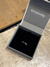 BROSWAY歐美時尚莫比烏斯環925銀戒指情侶輕奢對戒仿水晶飾品生日禮物 BOF31A女IT.12周長52mm寬2.5mm 曬單實拍圖